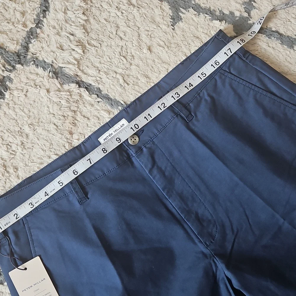 Peter Millar Crown Comfort Classic Fit Flat Front Shorts Size 35 - Picture 9 of 9